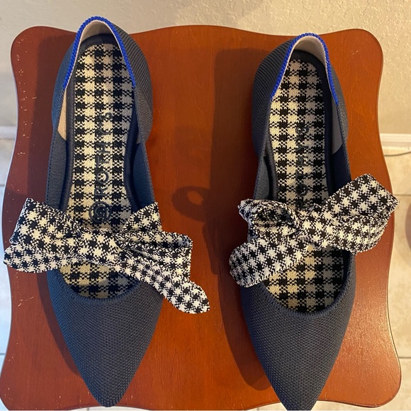 Rothy's Mary Jane Flats Size 6.5 Navy - Picture 2 of 12